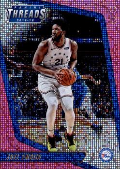 2018-19 Panini Threads - Dazzle Pink #1 Joel Embiid Front