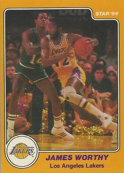 1983-84 Star #25 James Worthy Front