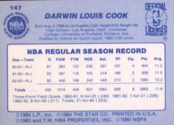 1983-84 Star #147 Darwin Cook Back