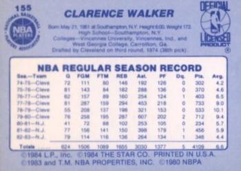 1983-84 Star #155 Foots Walker Back