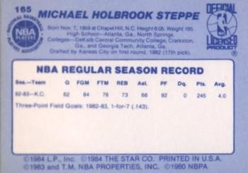 1983-84 Star #165 Brook Steppe Back