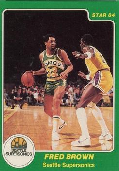 1983-84 Star #194 Fred Brown Front