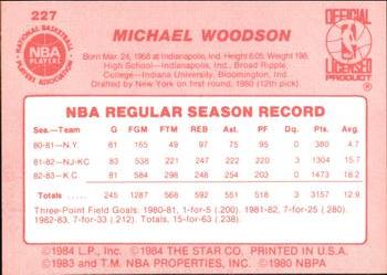 1983-84 Star #227 Mike Woodson Back