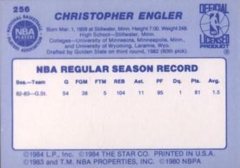 1983-84 Star #256 Chris Engler Back