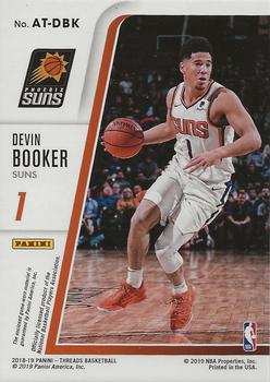 2018-19 Panini Threads - Authentic Threads #AT-DBK Devin Booker Back