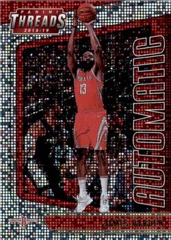 2018-19 Panini Threads - Automatic Dazzle #4 James Harden Front