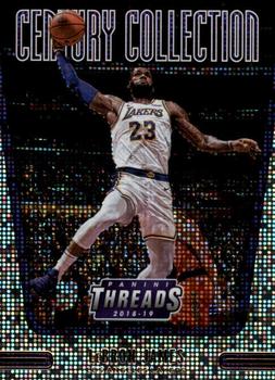 2018-19 Panini Threads - Century Collection Dazzle #18 LeBron James Front