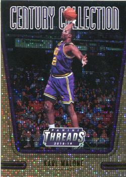 2018-19 Panini Threads - Century Collection Dazzle Gold #8 Karl Malone Front
