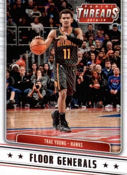 2018-19 Panini Threads - Floor Generals #4 Trae Young Front