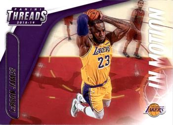 2018-19 Panini Threads - In Motion #12 LeBron James Front