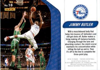 2018-19 Panini Threads - In Motion Dazzle #10 Jimmy Butler Back