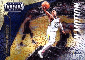 2018-19 Panini Threads - In Motion Dazzle Gold #7 Donovan Mitchell Front