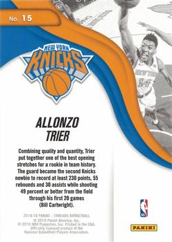 2018-19 Panini Threads - Next Wave #15 Allonzo Trier Back