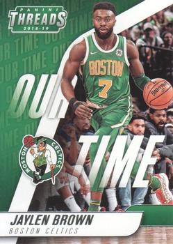 2018-19 Panini Threads - Our Time #9 Jaylen Brown Front
