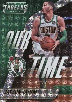 2018-19 Panini Threads - Our Time Dazzle #2 Jayson Tatum Front
