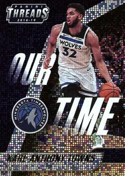 2018-19 Panini Threads - Our Time Dazzle #11 Karl-Anthony Towns Front