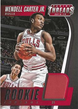 2018-19 Panini Threads - Rookie Threads #RT-WC Wendell Carter Jr. Front