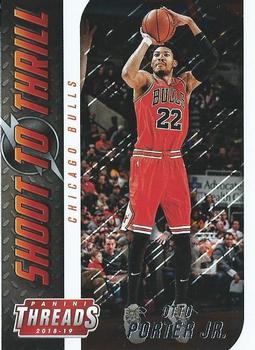 2018-19 Panini Threads - Shoot to Thrill #9 Otto Porter Jr. Front