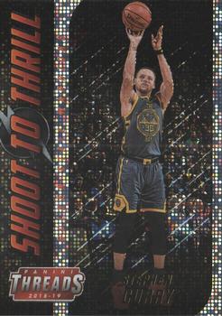 2018-19 Panini Threads - Shoot to Thrill Dazzle #3 Stephen Curry Front