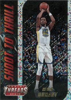 2018-19 Panini Threads - Shoot to Thrill Dazzle #13 Kevin Durant Front
