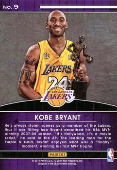 2014-15 Panini NBA (International) - High Honors Limited Edition #9 Kobe Bryant Back