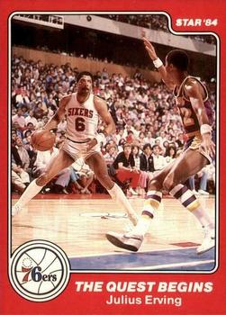 1983-84 Star Sixers Champs #4 Julius Erving Front