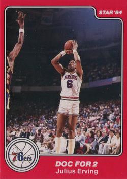 1983-84 Star Sixers Champs #10 Julius Erving Front