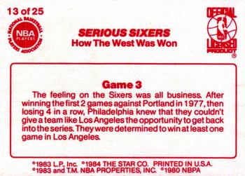 1983-84 Star Sixers Champs #13 Serious Sixers Back