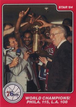 1983-84 Star Sixers Champs #21 World Champions! Front