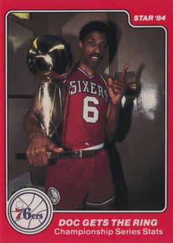 1983-84 Star Sixers Champs #22 Julius Erving Front