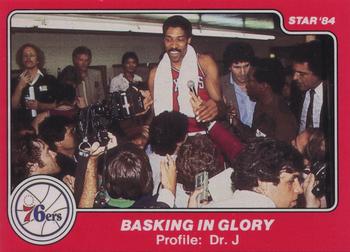 1983-84 Star Sixers Champs #24 Julius Erving Front