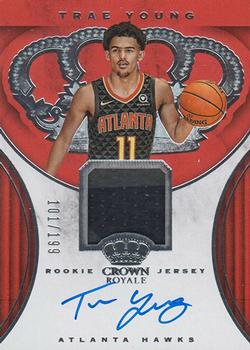2018-19 Panini Crown Royale - Rookie Jersey Autographs #RJA-TYG Trae Young Front