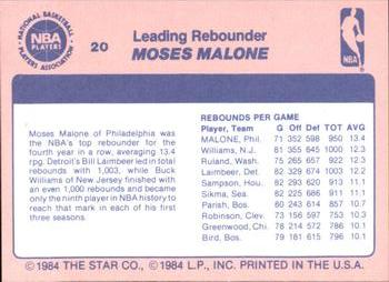 1984 Star Awards Banquet #20 Moses Malone Back