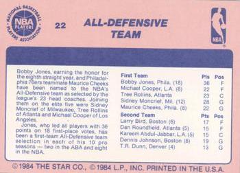 1984 Star Awards Banquet #22 All-Defensive Team Back
