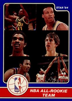 1984 Star Awards Banquet #23 All-Rookie Team: Ralph Sampson/Steve Stipanovich/Byron Scott/Jeff Malone/Thurl Bailey/Darrell Walker Front