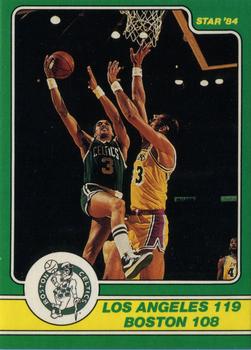 1984 Star Celtics Champs #19 Los Angeles 119 Boston 108 Front