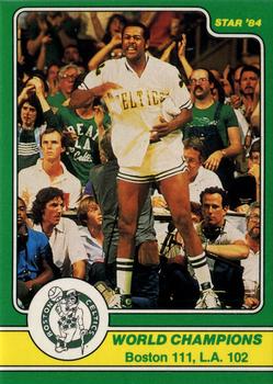1984 Star Celtics Champs #22 World Champions Front