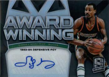 2018-19 Panini Spectra - Award Winning Autographs #AW-SMC Sidney Moncrief Front