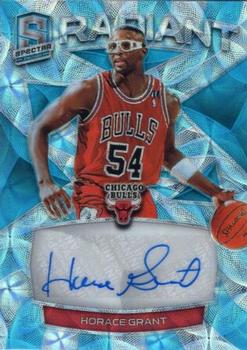 2018-19 Panini Spectra - Radiant Signatures Neon Blue #RS-HGT Horace Grant Front