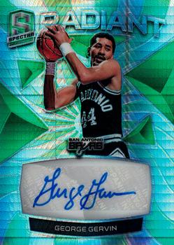 2018-19 Panini Spectra - Radiant Signatures Neon Green #RS-GGV George Gervin Front