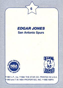 1984 Star Slam Dunk Championship #6 Edgar Jones Back