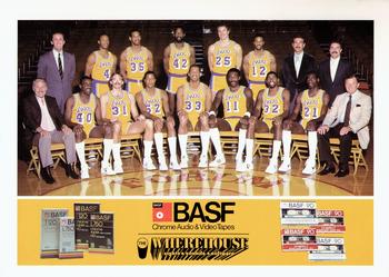 1984-85 BASF Los Angeles Lakers #12 Team Photo Front
