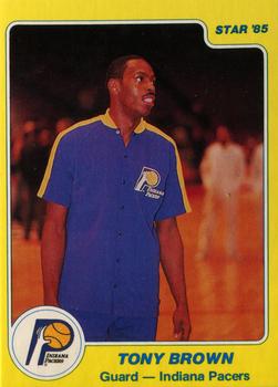 1984-85 Star #53 Tony Brown Front
