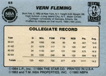 1984-85 Star #55 Vern Fleming Back