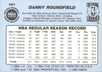 1984-85 Star #267 Dan Roundfield Back