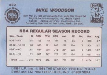 1984-85 Star #280 Mike Woodson Back