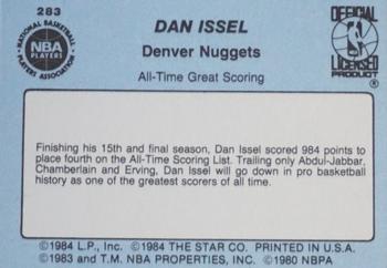 1984-85 Star #283 Dan Issel Back