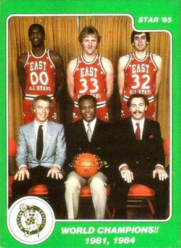 1984-85 Star Arena Boston Celtics #9 World Champions!! 1981, 1984 Front