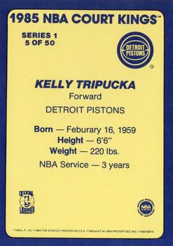 1984-85 Star Court Kings #5 Kelly Tripucka Back