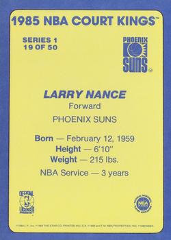 1984-85 Star Court Kings #19 Larry Nance Back